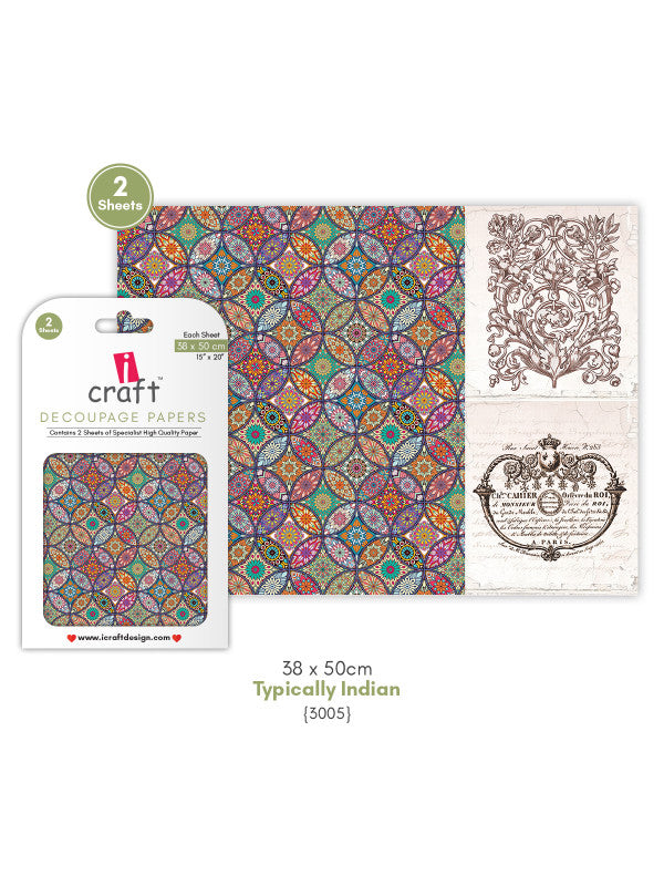 ICraft Decoupage Paper-15"X 20"-3005