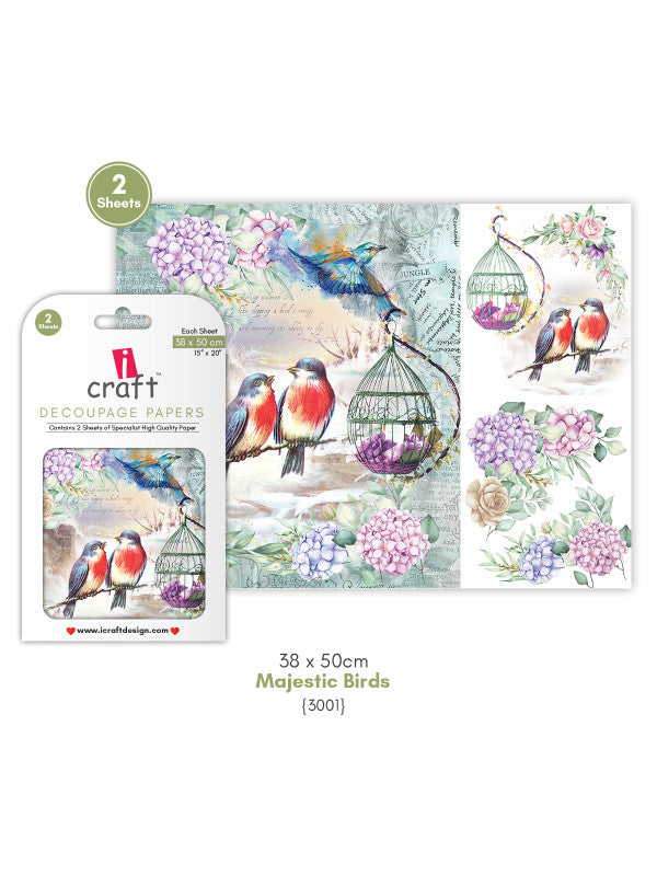 ICraft Decoupage Paper-15"X 20"-3001