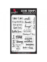 ICraft Clear Stamp-Sentimentally Yours