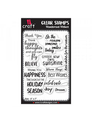 ICraft Clear Stamp-Wonderous Wishes