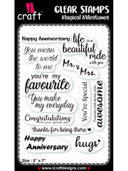 ICraft Clear Stamp-Magical Milestones