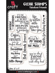 ICraft Clear Stamp-Fabulous Friends