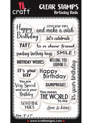 ICraft Clear Stamp-Birthday Bash