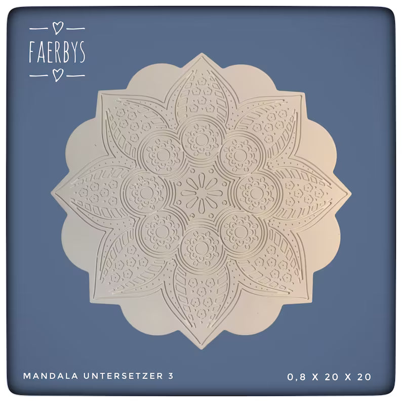 Big mandala silicone mould