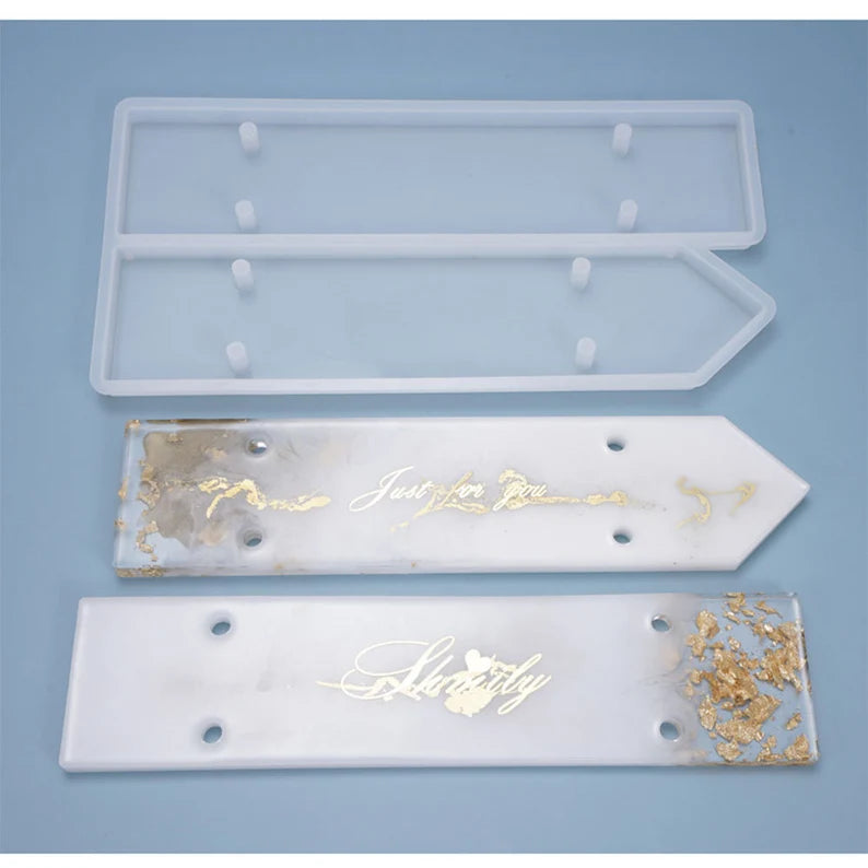 Door number plate silicone mould.