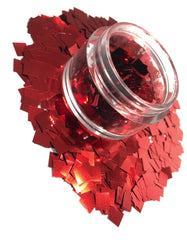 Red square glitter