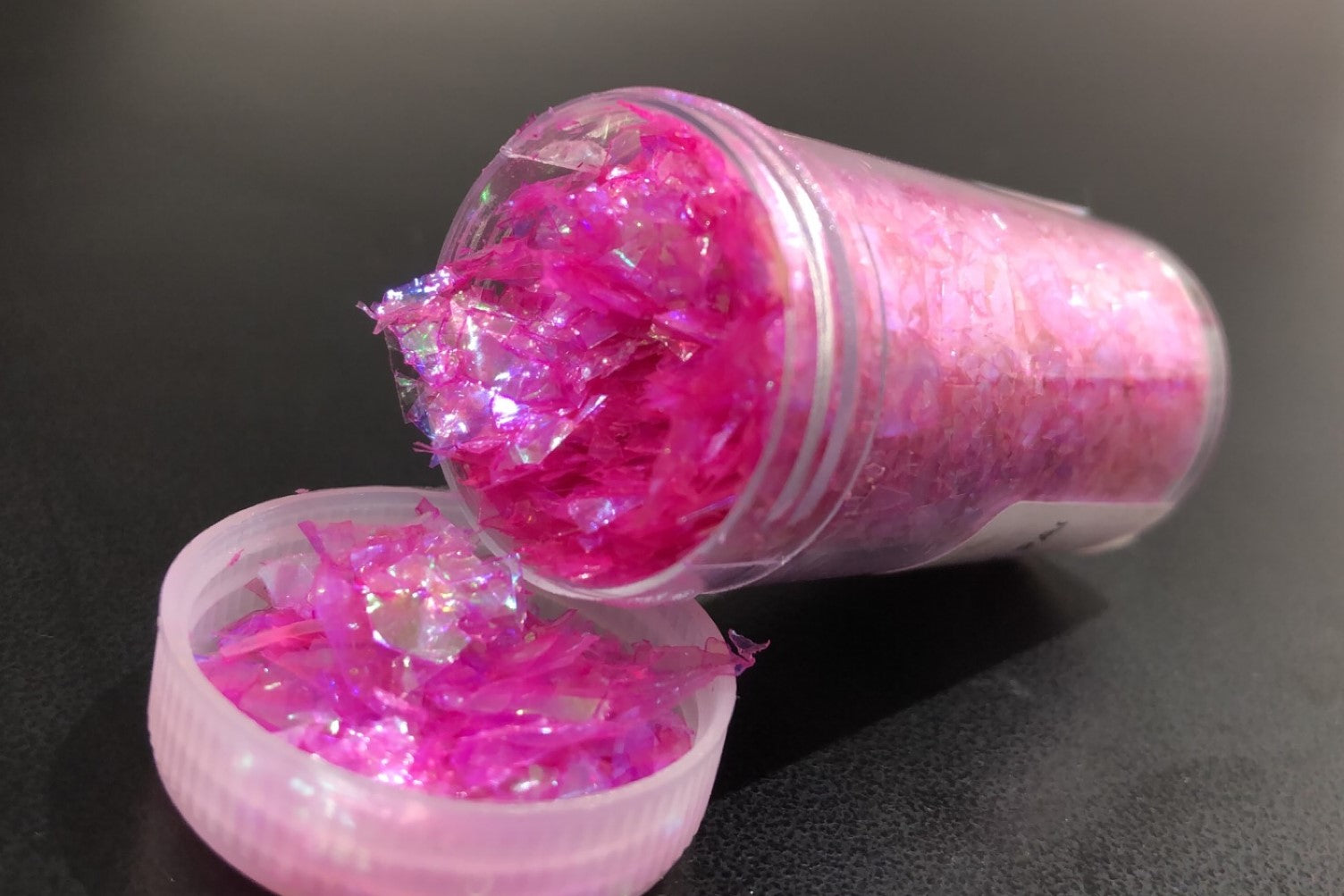 Dark pink flake