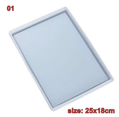 Big Coaster Silicone Mold Tray Resin Jewelry Making Mold Craft DIY