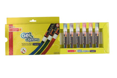 Camlin Kokuyo Neon Gel Crayon Set - 6 Shades (Multicolor)