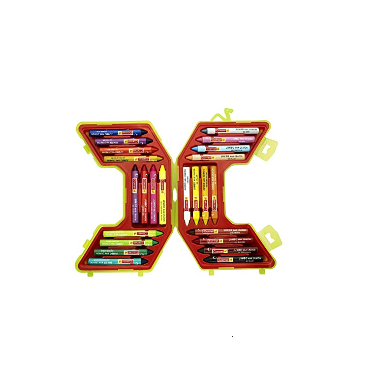 Camel Jumbo Wax Crayons 24 Shade Carry Pack