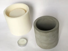 pencil pen concrete round candle holder mould