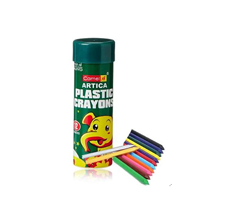 Camel Plastic Crayons - 12 Shades