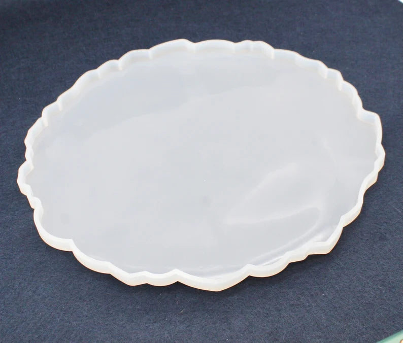 Small Round Agate Tray Silicone Mould