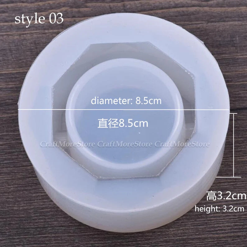 Round Ashtray silicone mould
