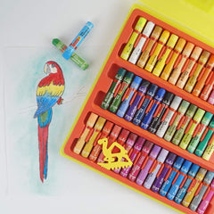 Camel Oil Pastel with Reusable Plastic Box - 50 Shades