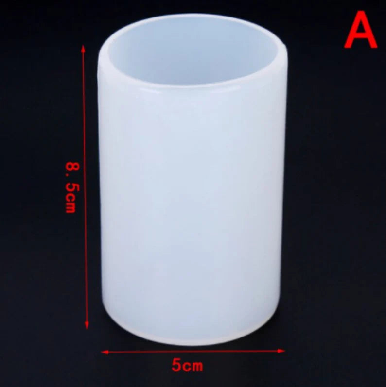 Cylinder Silicone Mold Candle Resin Mold Jewelry Making Craft DIY