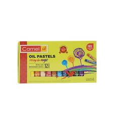 Camel 4329538 Oil Pastel, Assorted, 12 Pieces