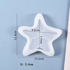 Dish Mold Silicone Plate Epoxy Resin Mold Storage Box Starfish