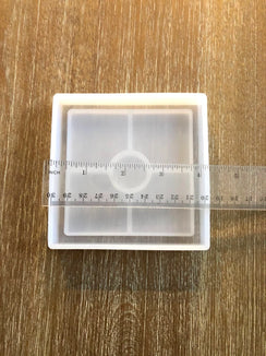 X Square Trinket Silicon Coaster Mould