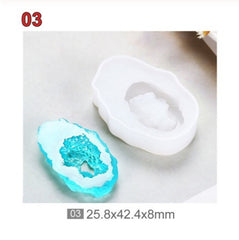 Crystal cluster cavity silicone mould