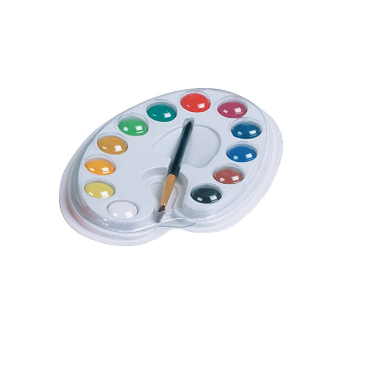 Camlin Kokuyo Student Water Color Cakes - 12 Shades