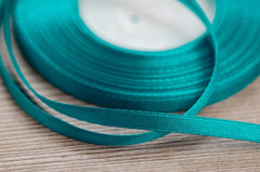 Teal 6mm Satin Ribbon