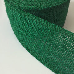 Green Natural Jute Hessian Burlap Ribbon Rustic Craft Decoration 2mtr