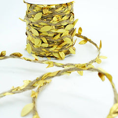 Metallic Gold Vine Entwined Jute Twine 2mtr