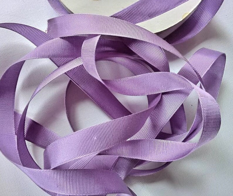 Light Purple Vintage 1930's-40's French Grosgrain Ribbon 18mtr