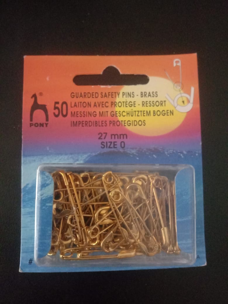 SAFETY PINS 50C BRASS