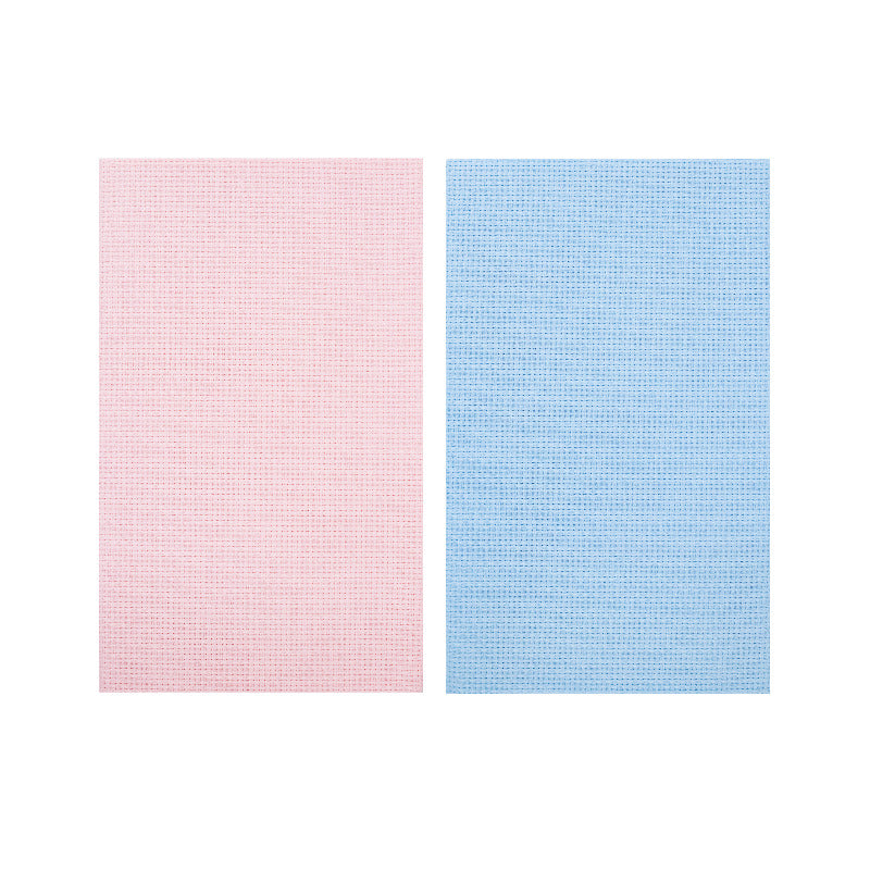 PONY AIDA FABRIC-BLUE And PINK 38CM X46C-14C