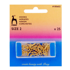 Pony Hooks 25C Brass