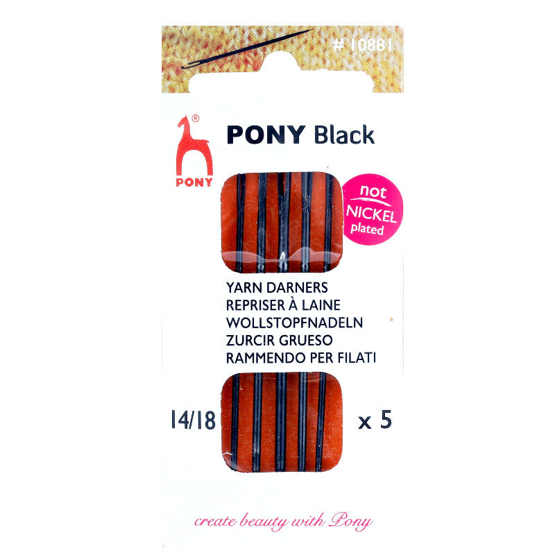 PONY YARN DARNERS- BLACK
