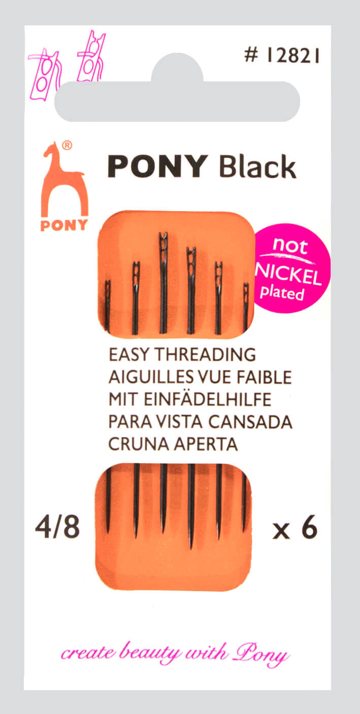 PONY EASY THREADING- BLACK