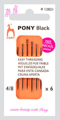 PONY EASY THREADING- BLACK
