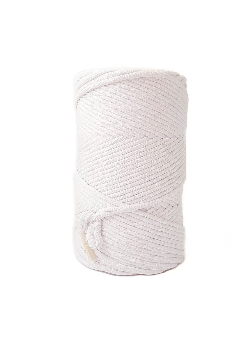 Cotton rope 3mm PURE WHITE Macram