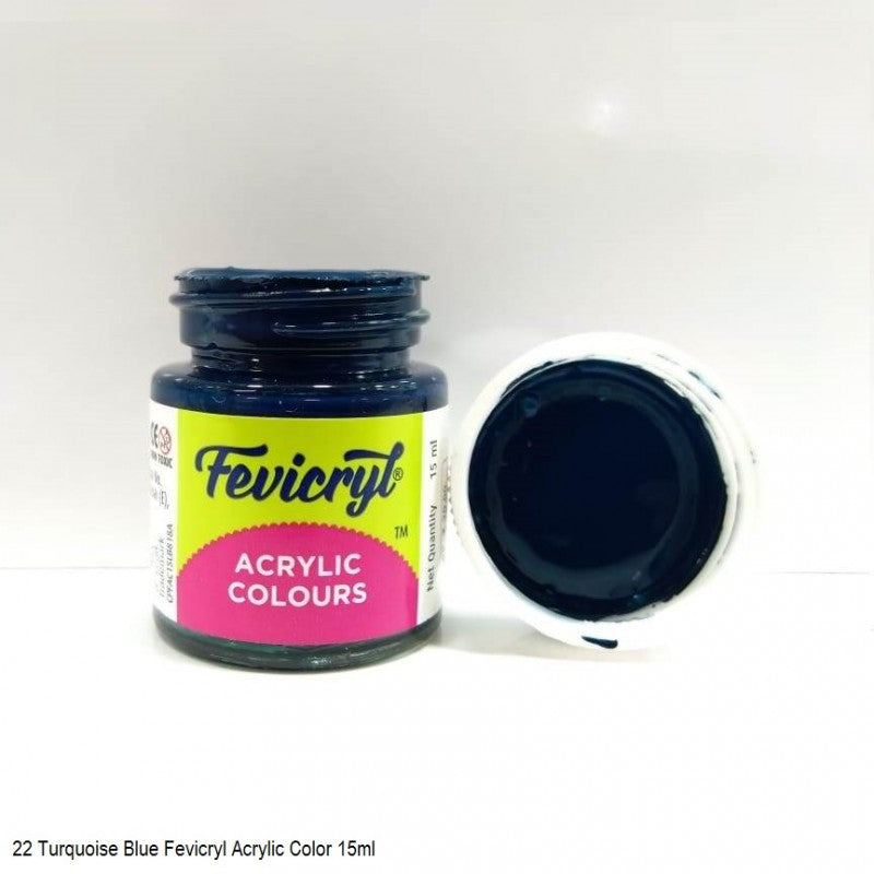 Fevicryl Acrylic Turqouoise Blue Colour 15ml