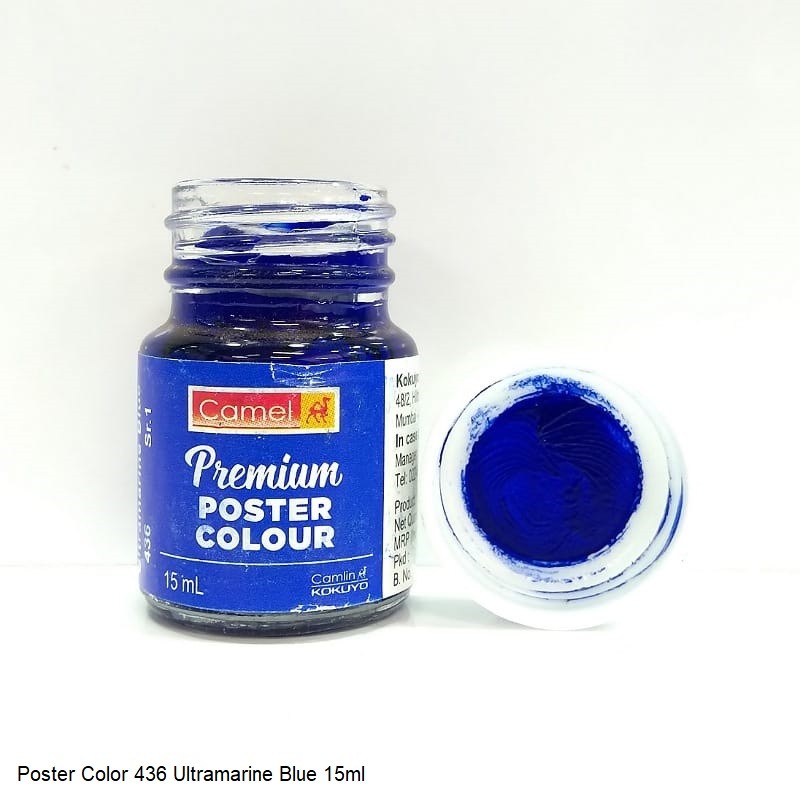Camel premium poster utramarine blue colour 15ml