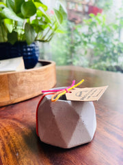 Decohomie Concrete hexagon planter | tea light holder