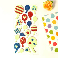 School glitter sticker for project