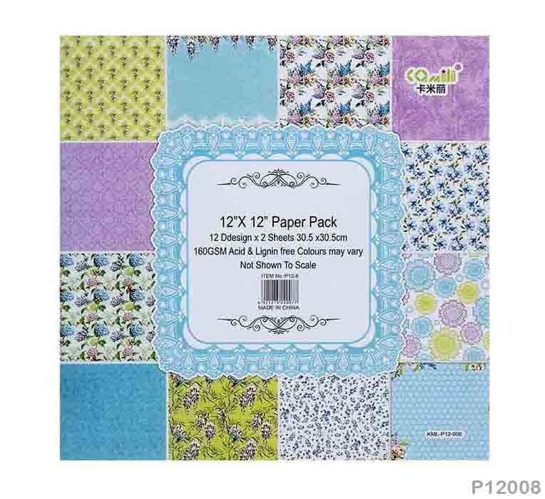 12X12 PAPER 24 SHEETS