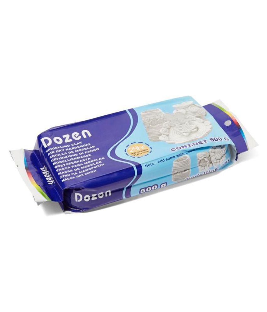 Dozen Air Dry Clay White Color