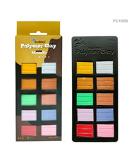 Polymer Clay 100gm 10 colours card