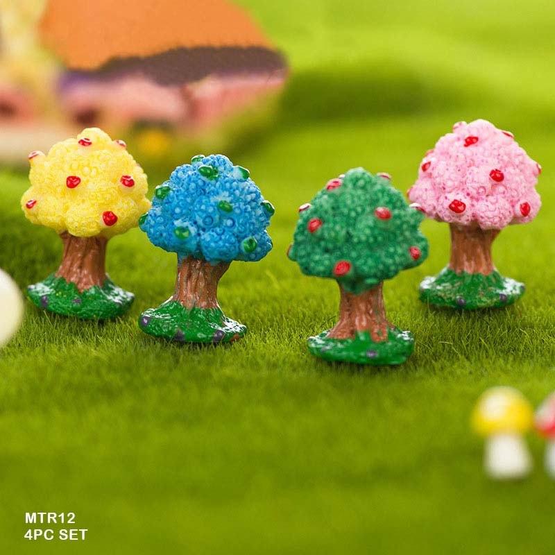 MINIATURE MODEL  APPLE TREE (4PCS)