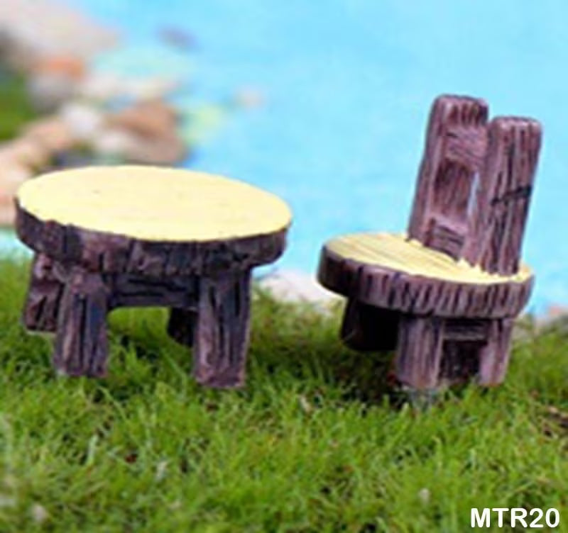 MINIATURE MODEL  TABLE CHAIR (4PC)