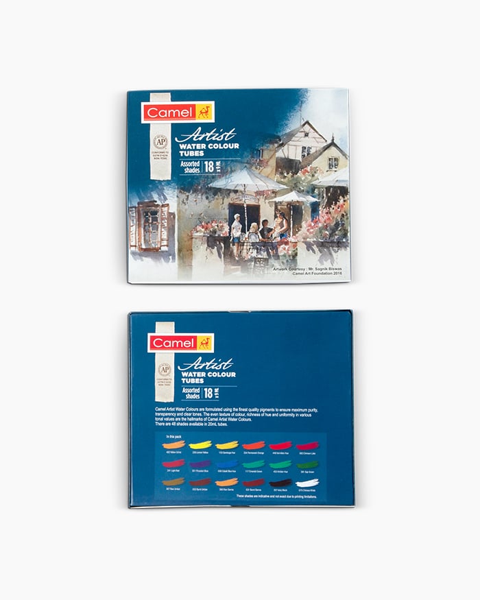 Camel  Artist  Water  Colours 18 shades in 9ml