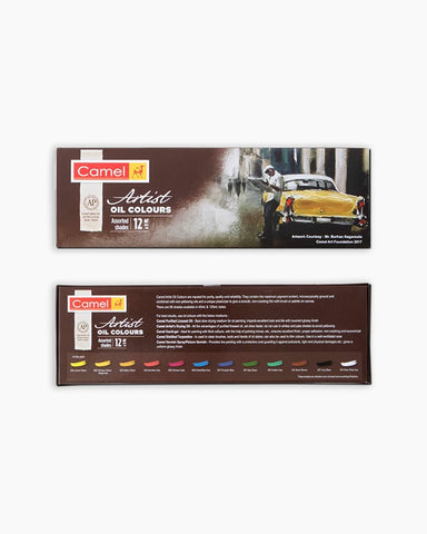 Camel Artist Oil Colours 12 shades in 9ml