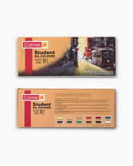 Camel Student Oil Colours 12 shades in 20ml