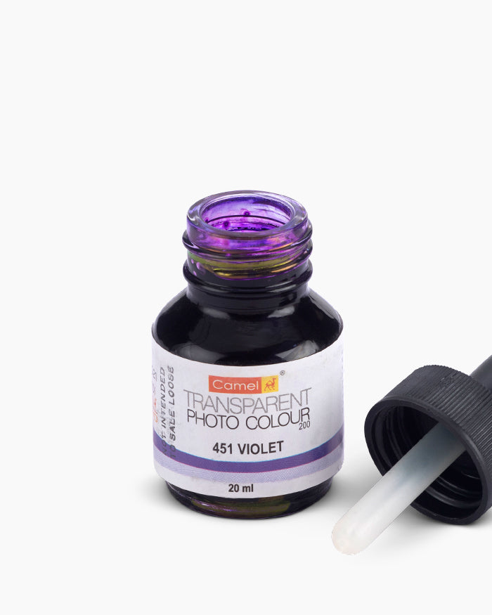 Camel Transparent Photo Colours  Violet in 20ml