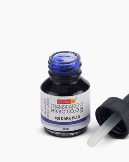 Camel Transparent Photo Colours Dark Blue in 20ml